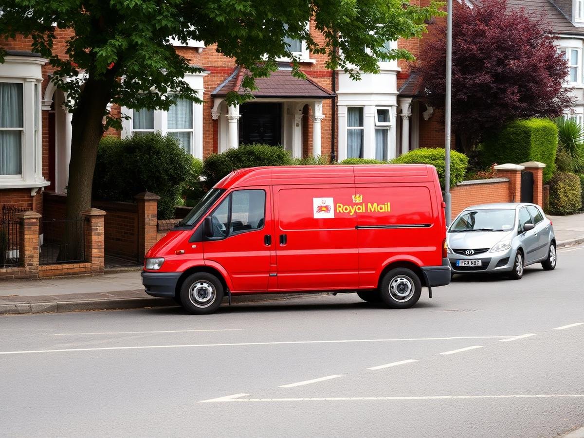Royal Mail delivery van on a UK street